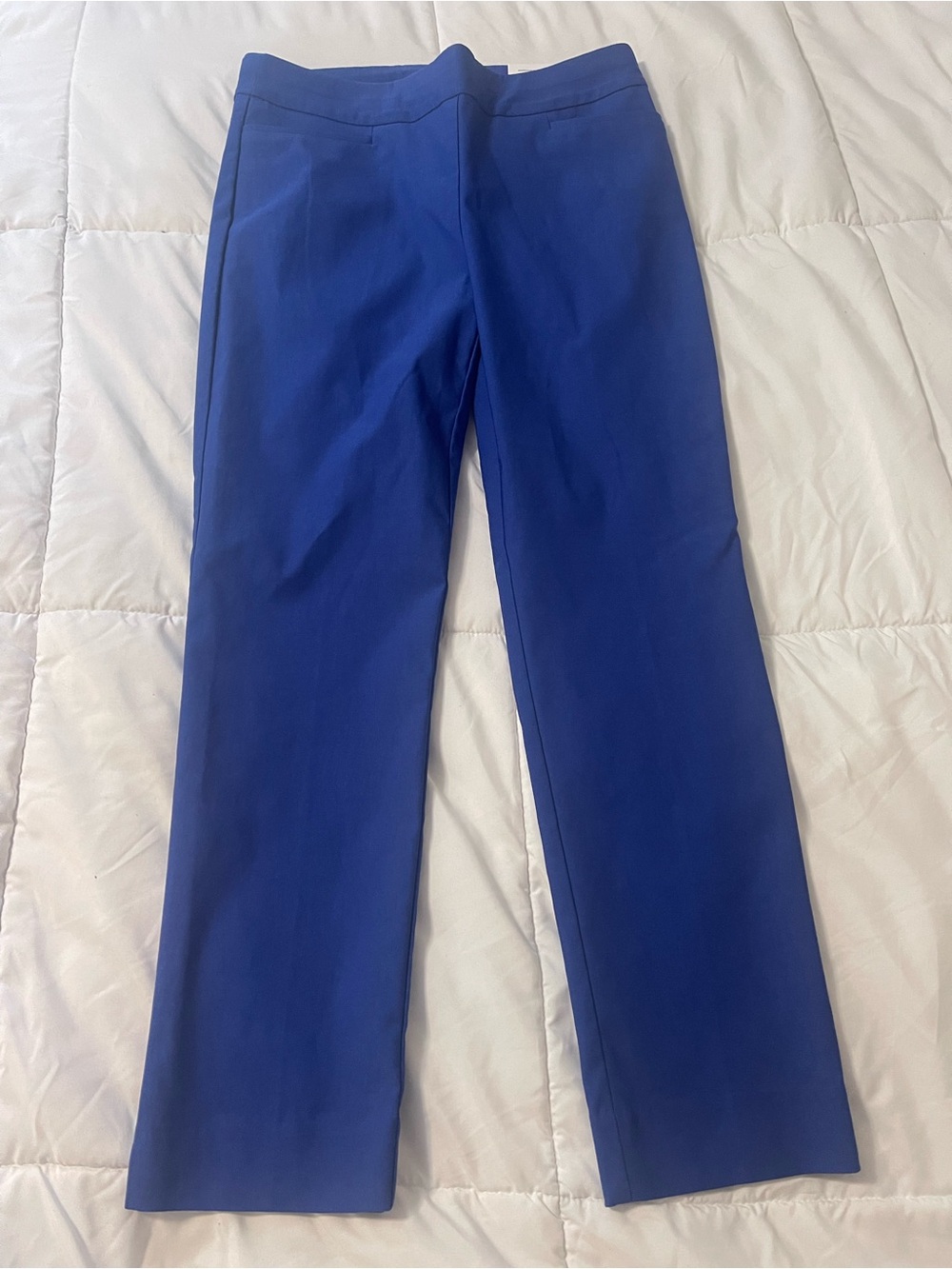 Chicos Brigette Slim Ankle Pants Size 4 Rich Colbat Blue NWT Built in Shapewear